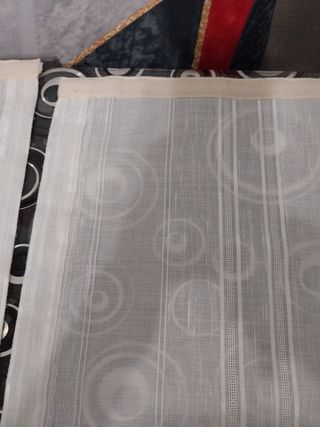 2 Tende da Finestra in Tessuto Bianco