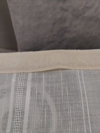 2 Tende da Finestra in Tessuto Bianco