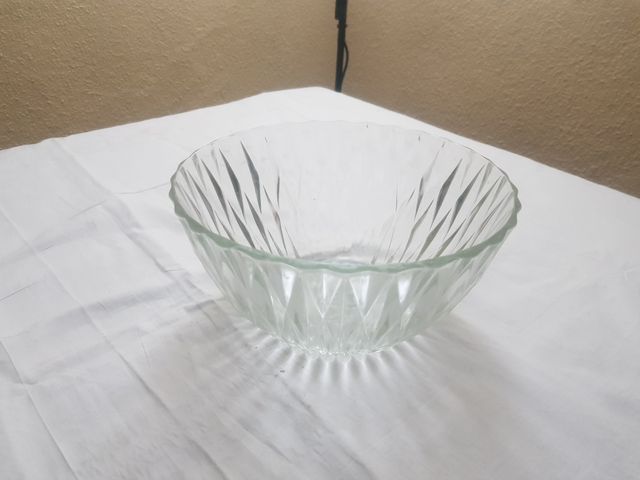 Ensaladera de cristal transparente 23cm