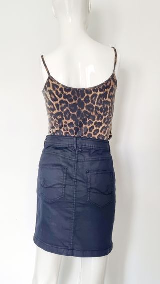 Falda Camaieu Talla 38 Azul