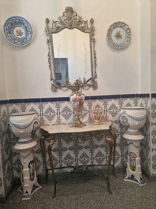Recibidor espejo y consola