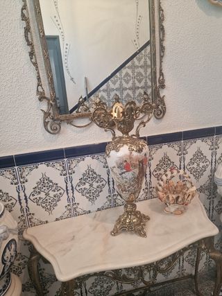 Recibidor espejo y consola