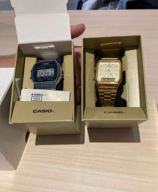 Pack 2 Relojes Casio Vintage: Plata y Oro