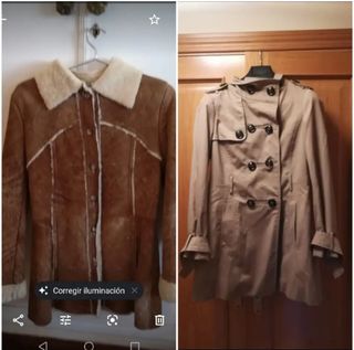 Chaqueta de ante y borrego talla M