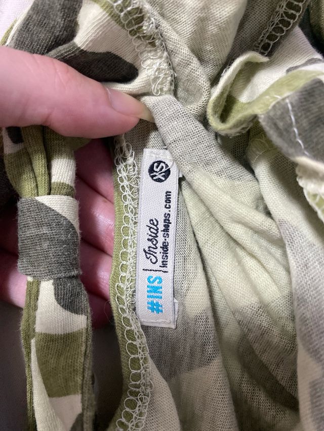 Camiseta corta verde militar