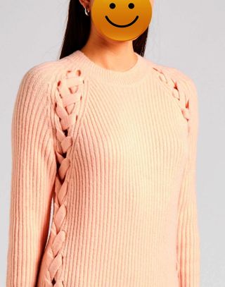 Vestito corto,maglia,TwinSet,elasticizzato,rosa,M