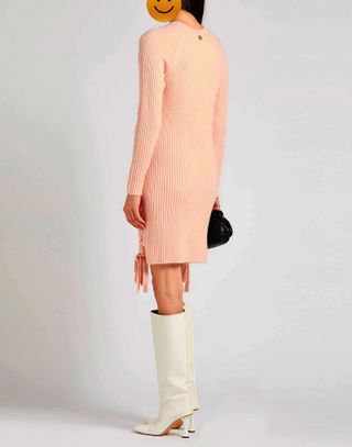 Vestito corto,maglia,TwinSet,elasticizzato,rosa,M