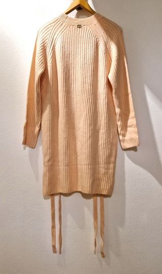 Vestito corto,maglia,TwinSet,elasticizzato,rosa,M