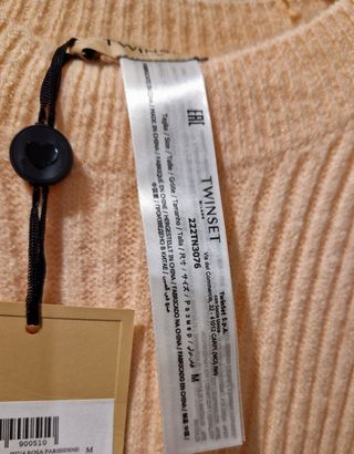 Vestito corto,maglia,TwinSet,elasticizzato,rosa,M