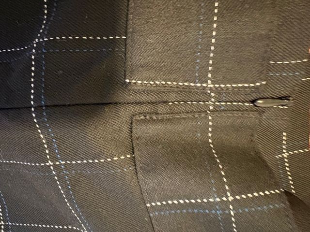 Falda cuadros negra con cinturón