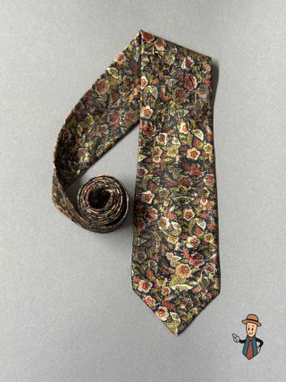 Corbata Jacquard Diseño Floral Multicolor