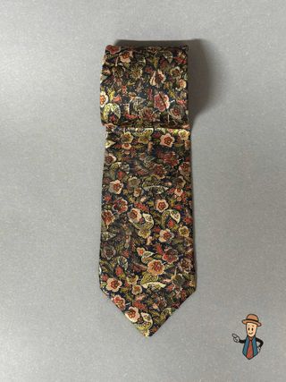 Corbata Jacquard Diseño Floral Multicolor