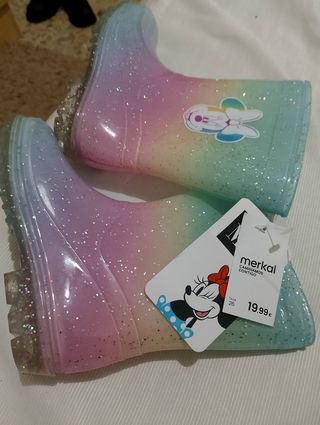 Botas de agua infantiles Merkal Minnie Mouse talla