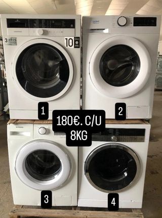 Lavadoras Grundig, Sauber, Samsung 8KG