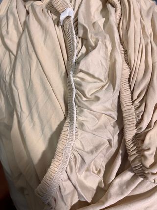 Fodera per divano 4 posti beige 230-300 cm