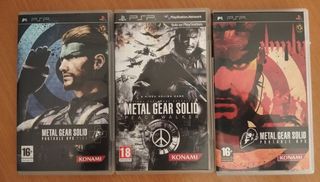 Juegos PSP Metal Gear Solid (3 juegos)