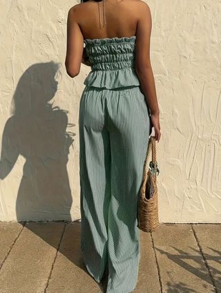 Conjunto, NUEVO, 2 piezas top y pantalón M