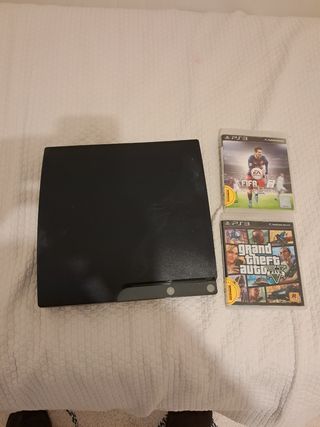Consola PS3 Negra + 3 Juegos