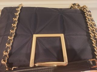 Bolso de hombro Purificación García azul marino 