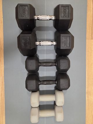 Juego de mancuernas 20kg x 2 + 2x 10kg + 2x 4kg