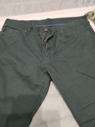 Pantalón chino UNIT verde T.50