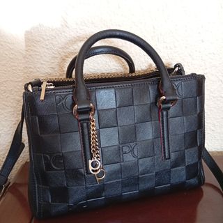 Bolso Piel Purificación García Negro con bandolera