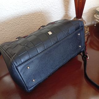 Bolso Piel Purificación García Negro con bandolera