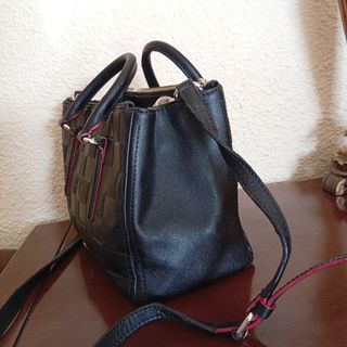 Bolso Piel Purificación García Negro con bandolera