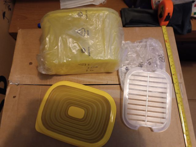 Tupperware Cristalwave Contenitore Giallo