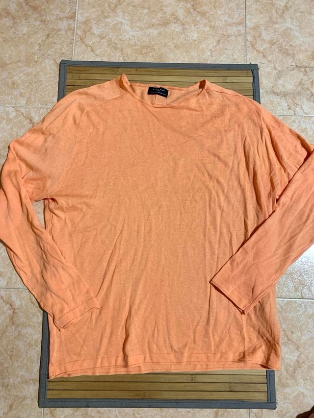 Maglietta arancione Zara da uomo