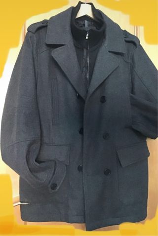 Abrigo gris elegante invierno M/L