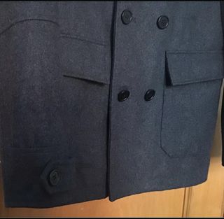 Abrigo gris elegante invierno M/L