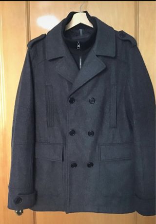 Abrigo gris elegante invierno M/L