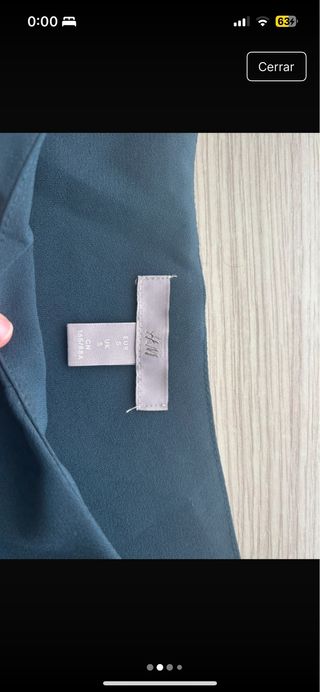 Vestido de H&M verde oscuro con cinturón 