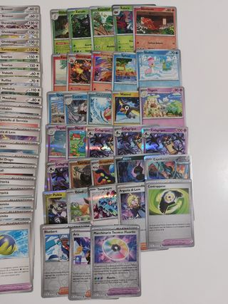 117 carte Pokémon Scintille Folgoranti + omaggi