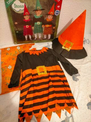 Disfraz Brujita Halloween 12m