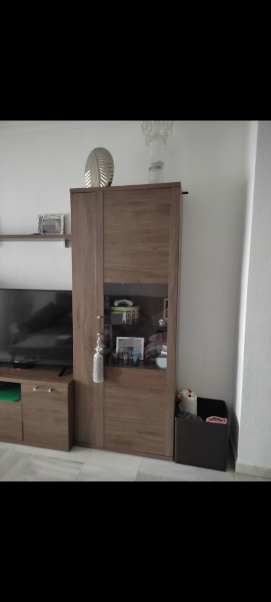 Muebles de salón madera y cristal