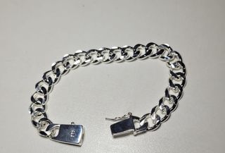 Pulsera Plata 8mm Ancho 21cm Largo