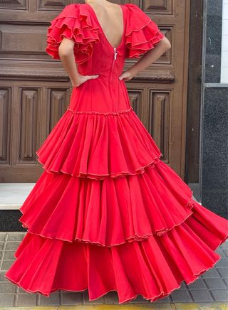 Traje Flamenca Rojo T. 36-38