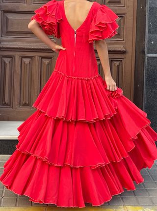 Traje Flamenca Rojo T. 36-38