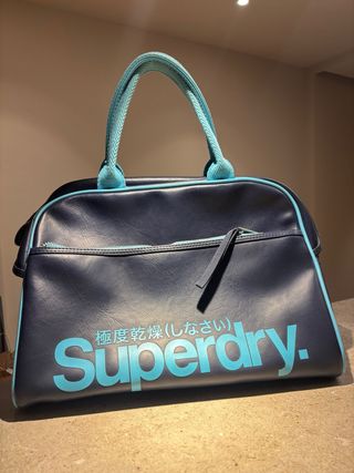 Mochila Superdry azul y turquesa