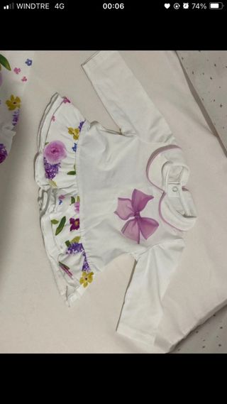Completo Mayoral neonata floreale