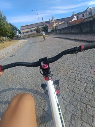 Bicicleta de dirt jump/grau Branca