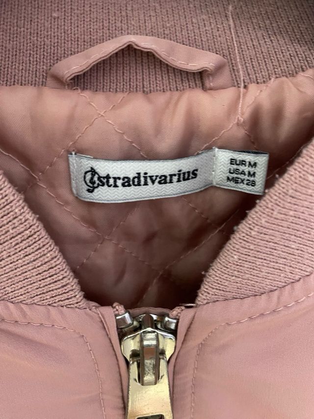 Chaqueta bomber rosa