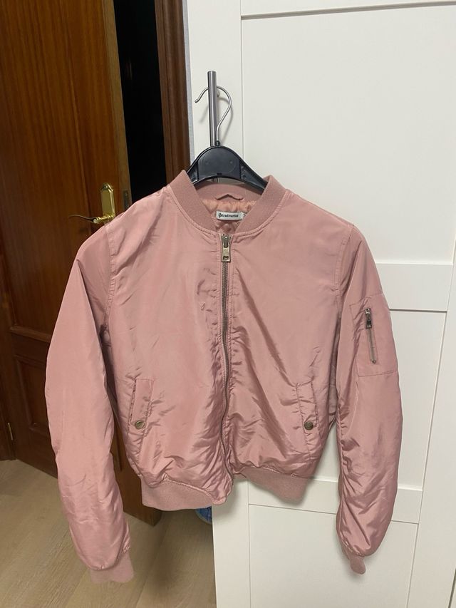 Chaqueta bomber rosa