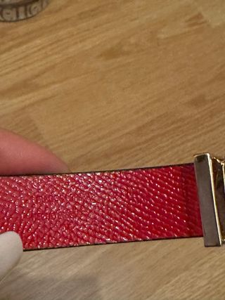 Cinturón CH Mujer Negro y Rojo Reversible
