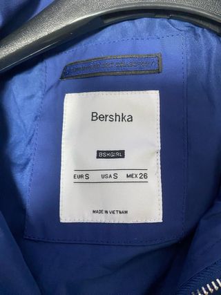 Chaqueta Bershka Bomber Azul Talla S