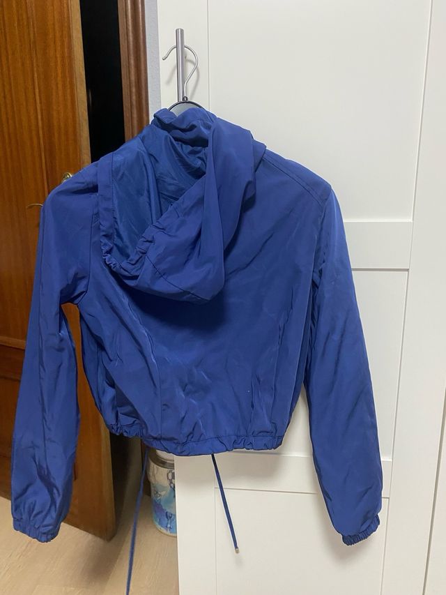 Chaqueta Bershka Bomber Azul Talla S