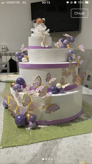 Torta in gomma EVA decorata