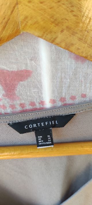 Camisa beige CORTEFIEL talla XL